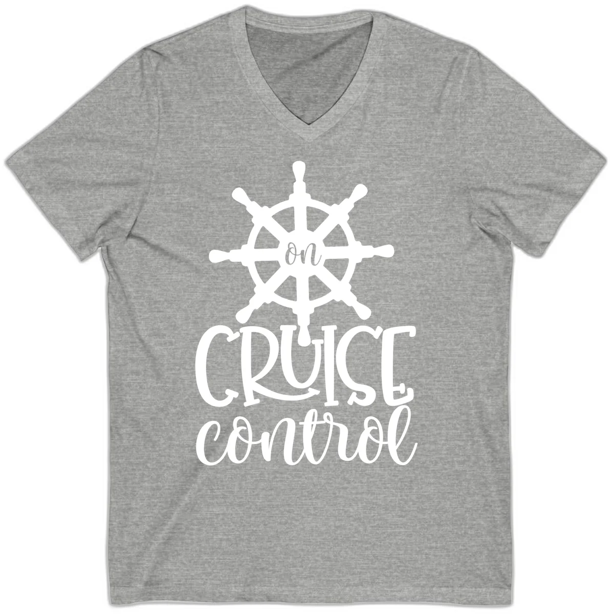 On Cruise Control V-Neck in Athletic Heather