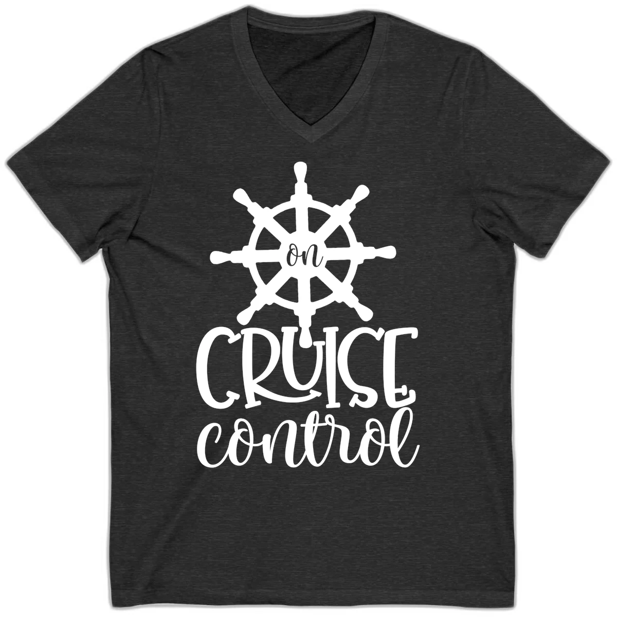 On Cruise Control V-Neck in Dark Grey Heather