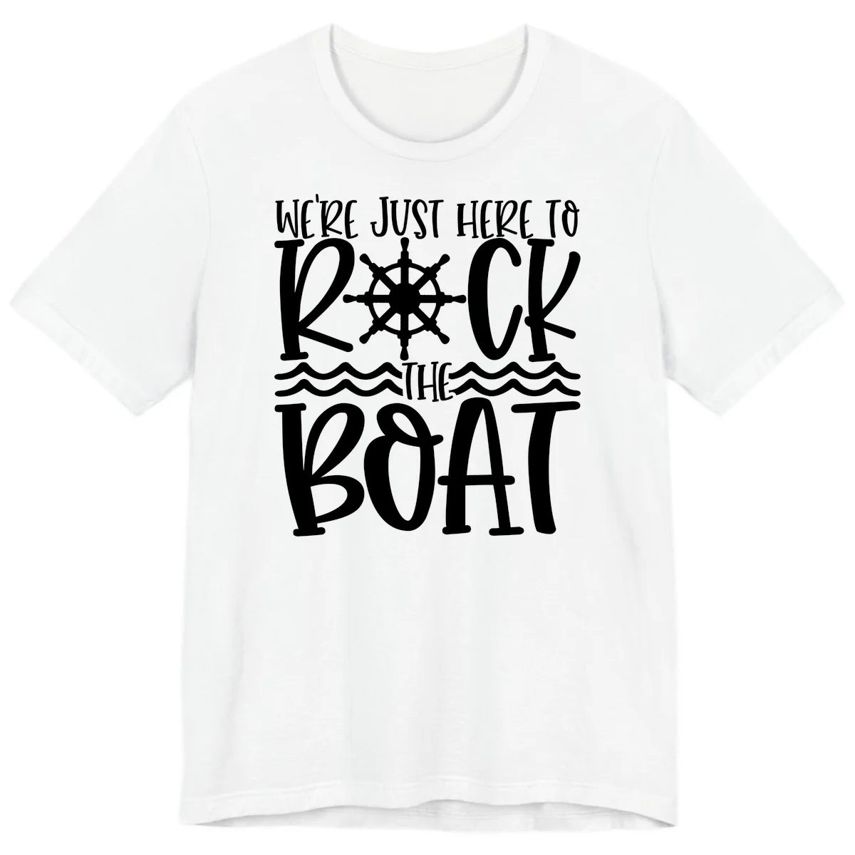 We're Just Here To Kick The Boat Premium T-Shirt in White