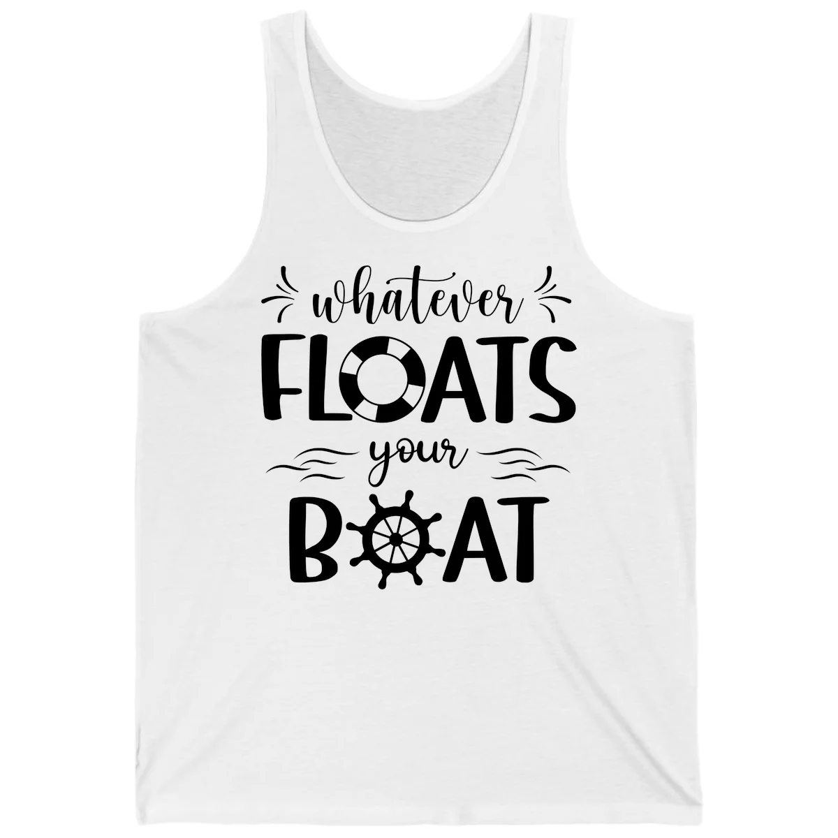 Whatever Floats Your Boat Tank in White
