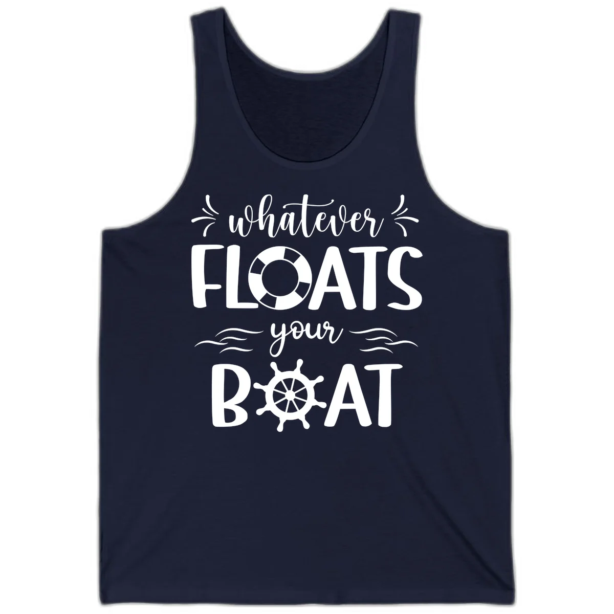 Whatever Floats Your Boat Tank in Navy