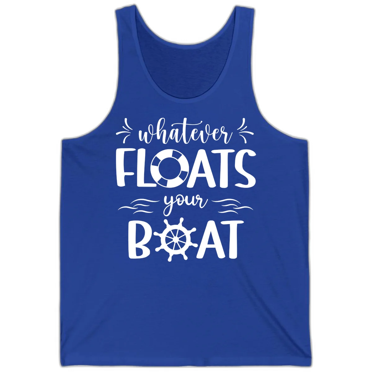 Whatever Floats Your Boat Tank in True Royal