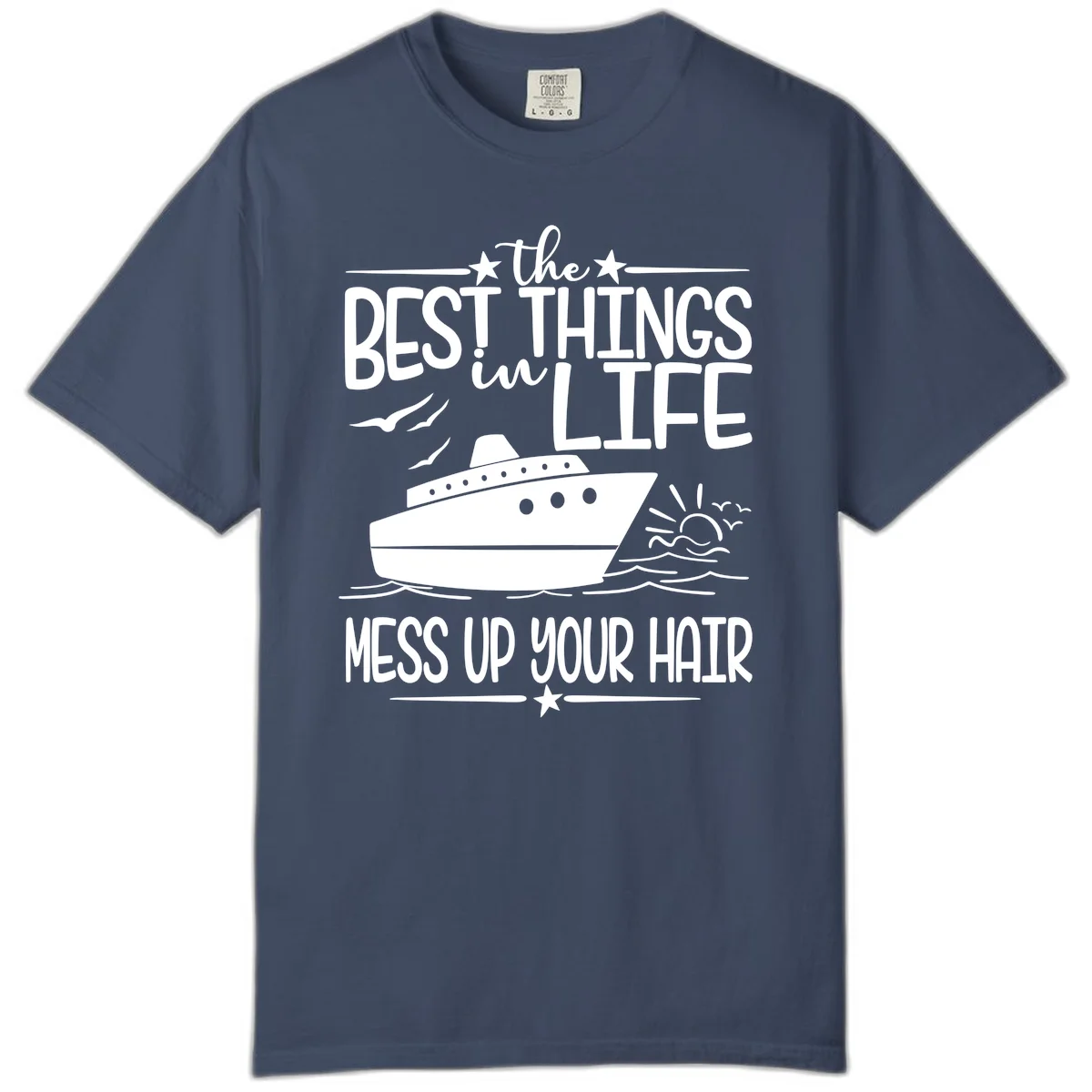 Best Things In Life Mess Up Your Hair Comfort Color in Midnight