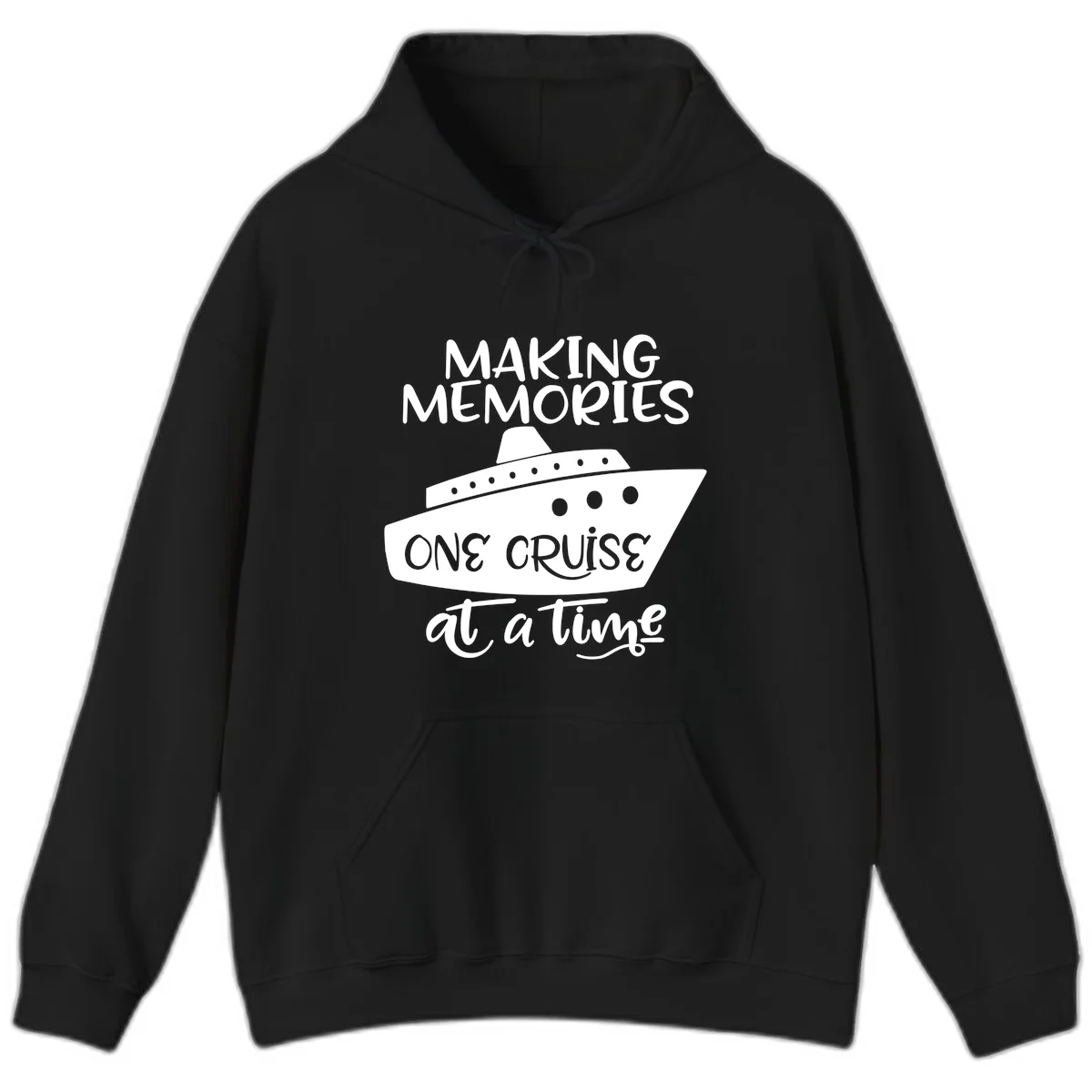 Making Memories One Cruise At A Time Hoodie in Black