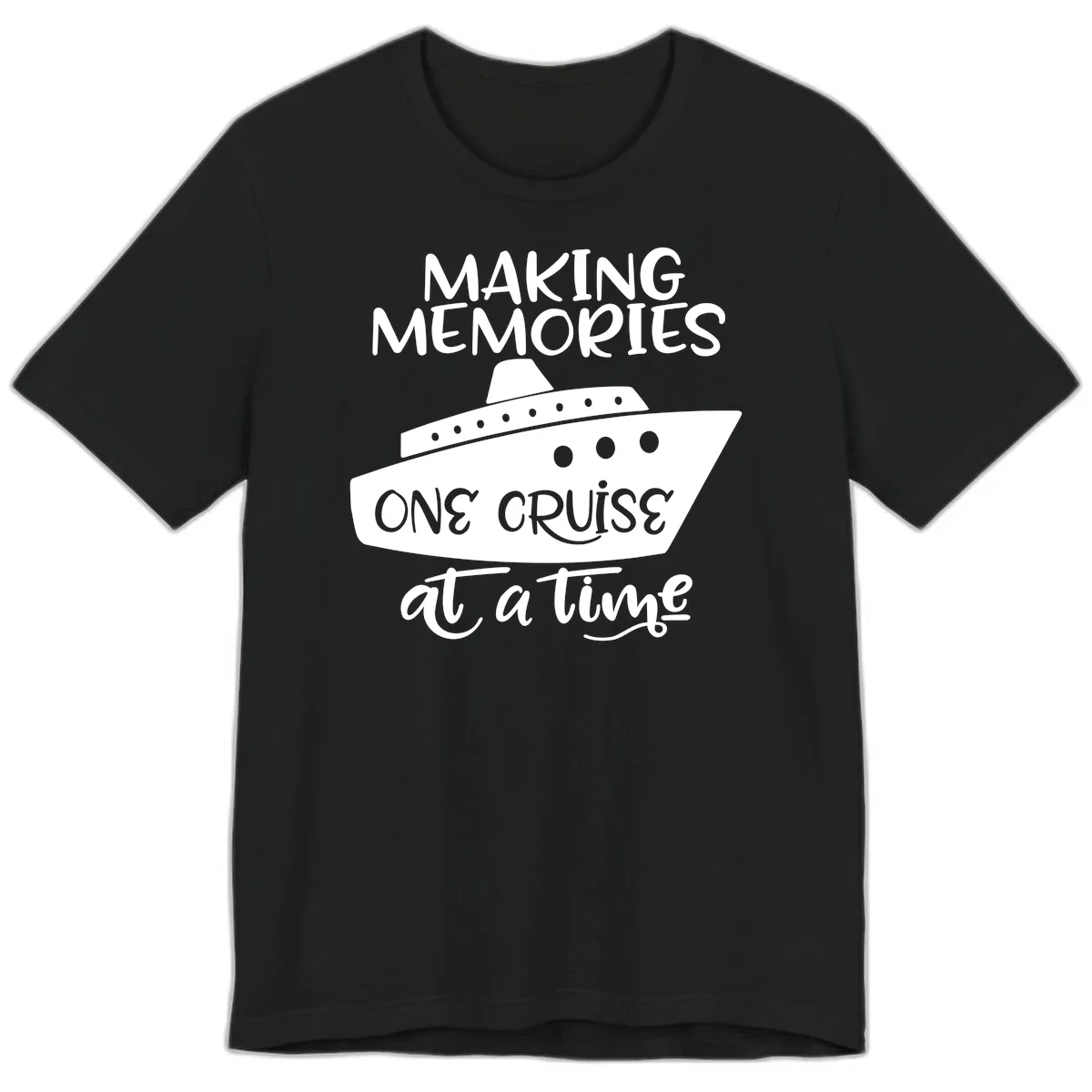Making Memories One Cruise At A Time Premium T-Shirt in Black