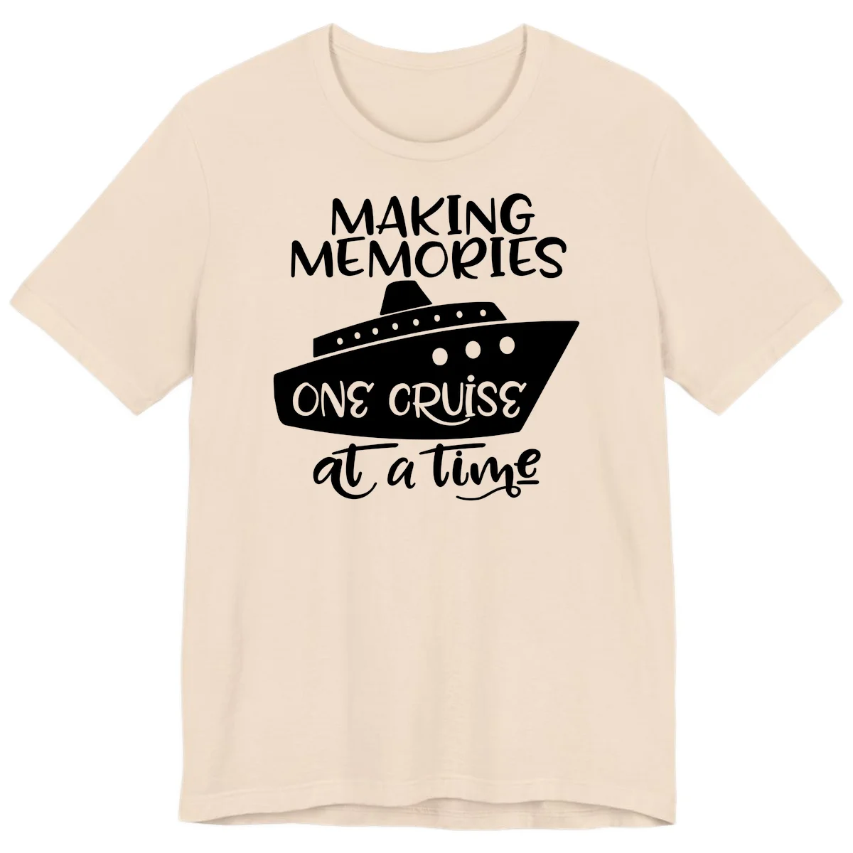 Making Memories One Cruise At A Time Premium T-Shirt in Soft Cream