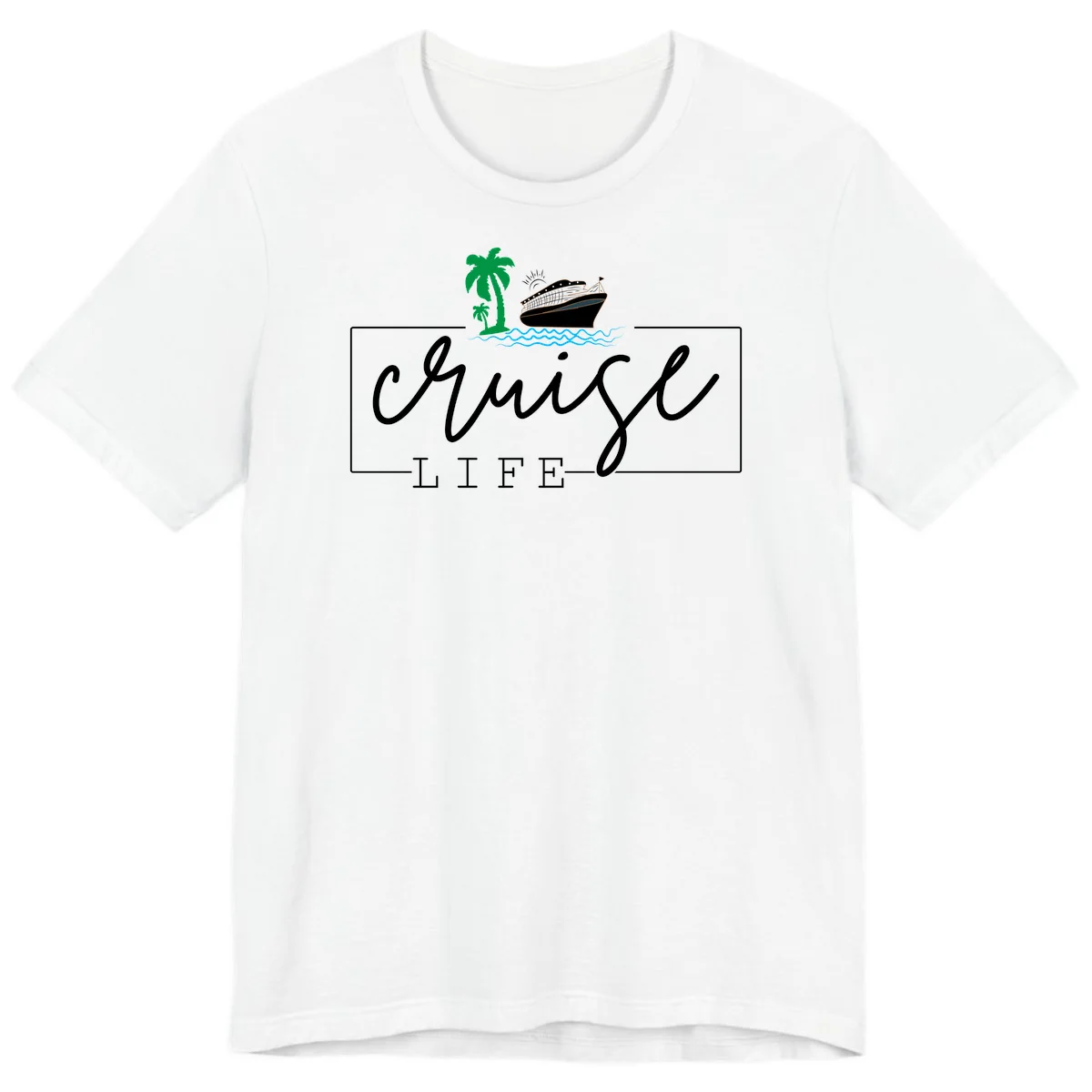 Cruising Life Tropical Getaway Premium T-Shirt in White