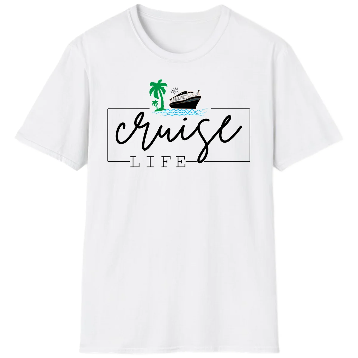 Cruising Life Tropical Getaway T-Shirt in White