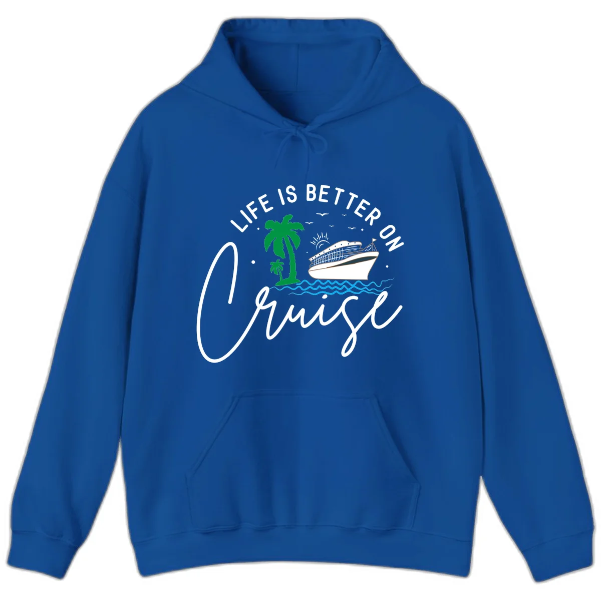 Life Is Better On Chill Hoodie in Royal