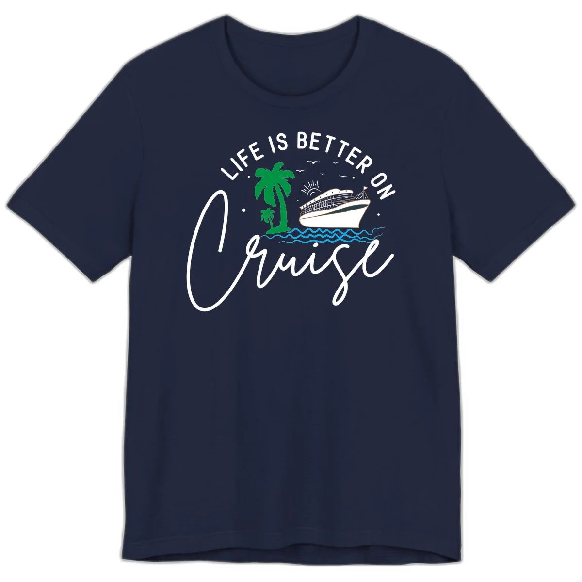 Life Is Better On Chill Premium T-Shirt in Navy