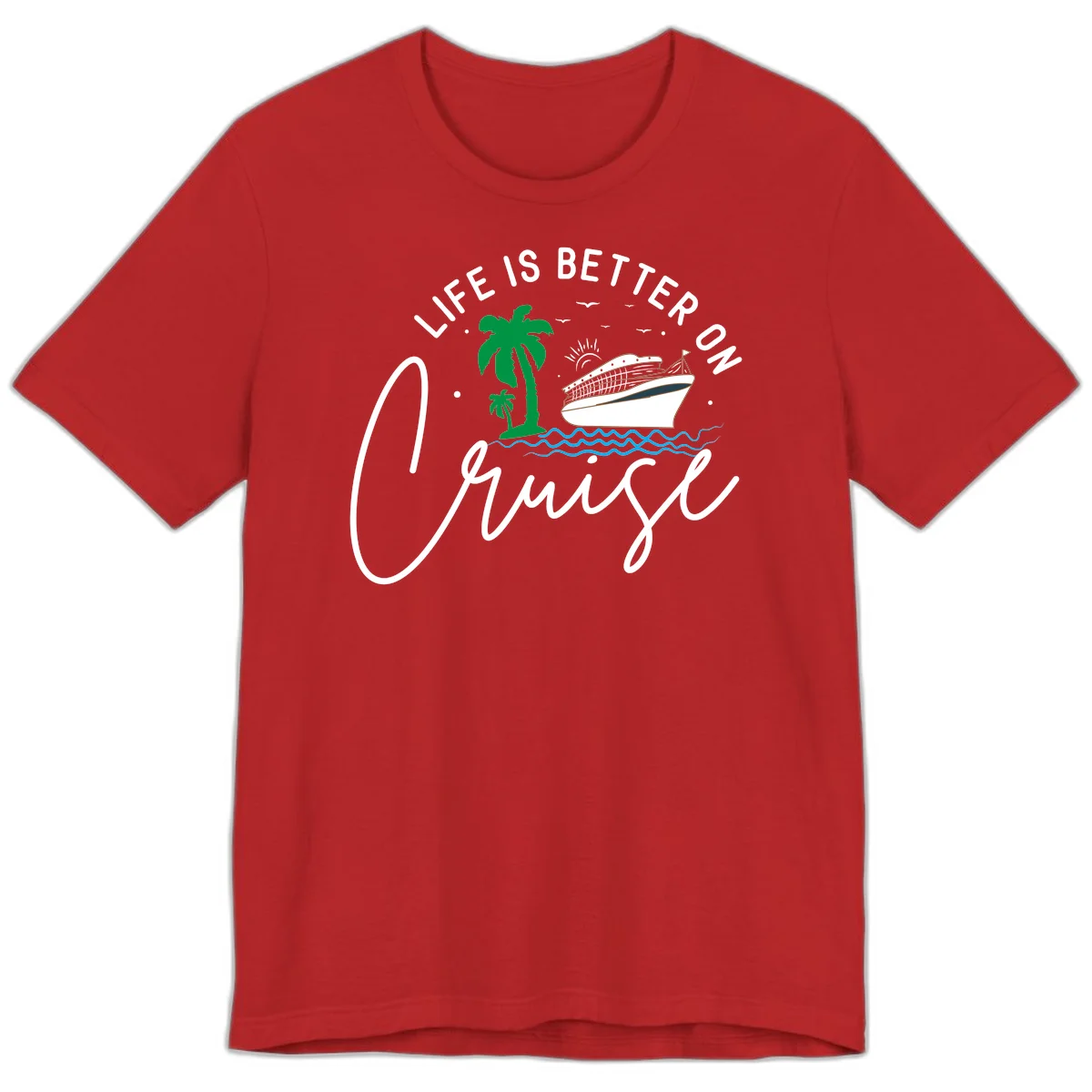 Life Is Better On Chill Premium T-Shirt in Red