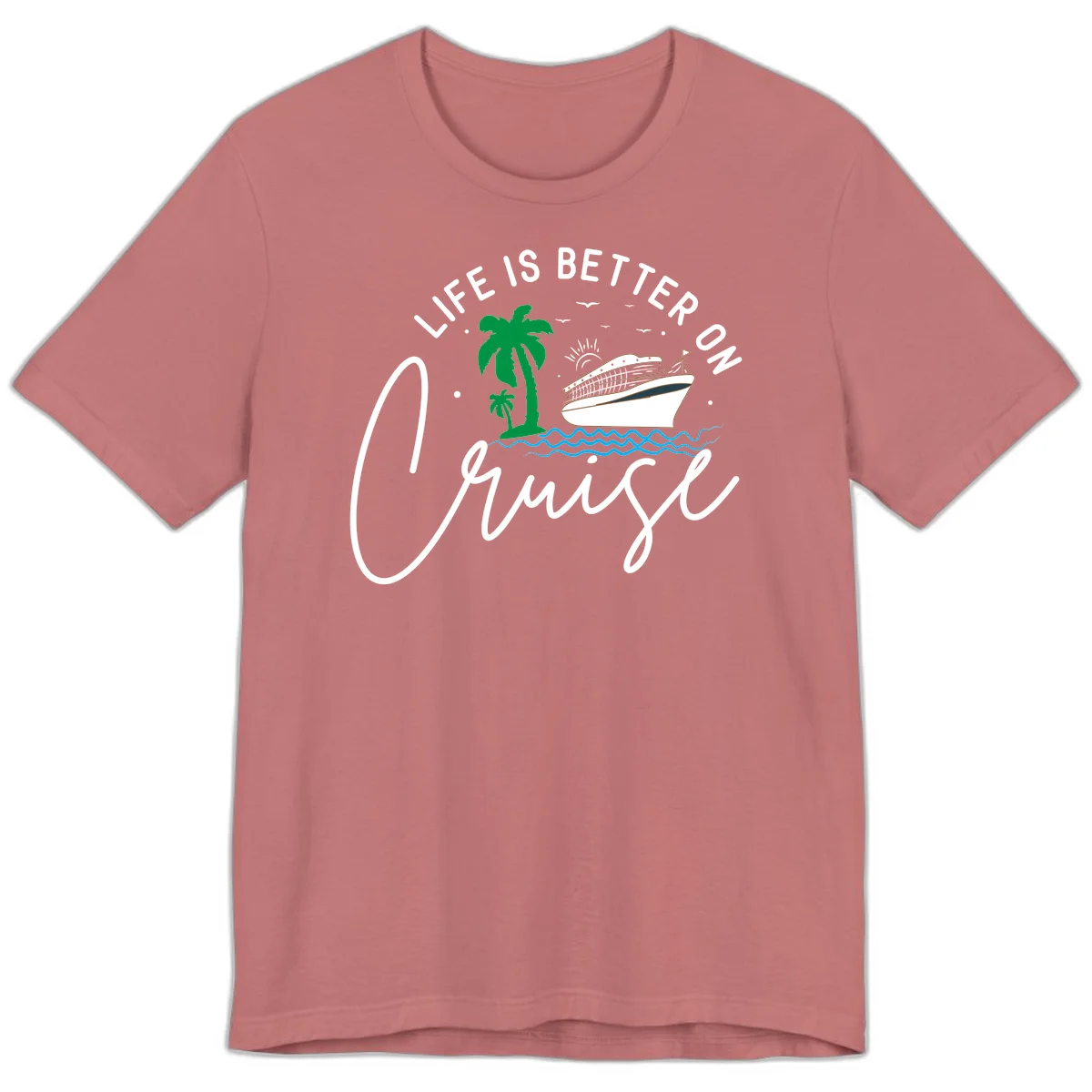 Life Is Better On Chill Premium T-Shirt in Mauve