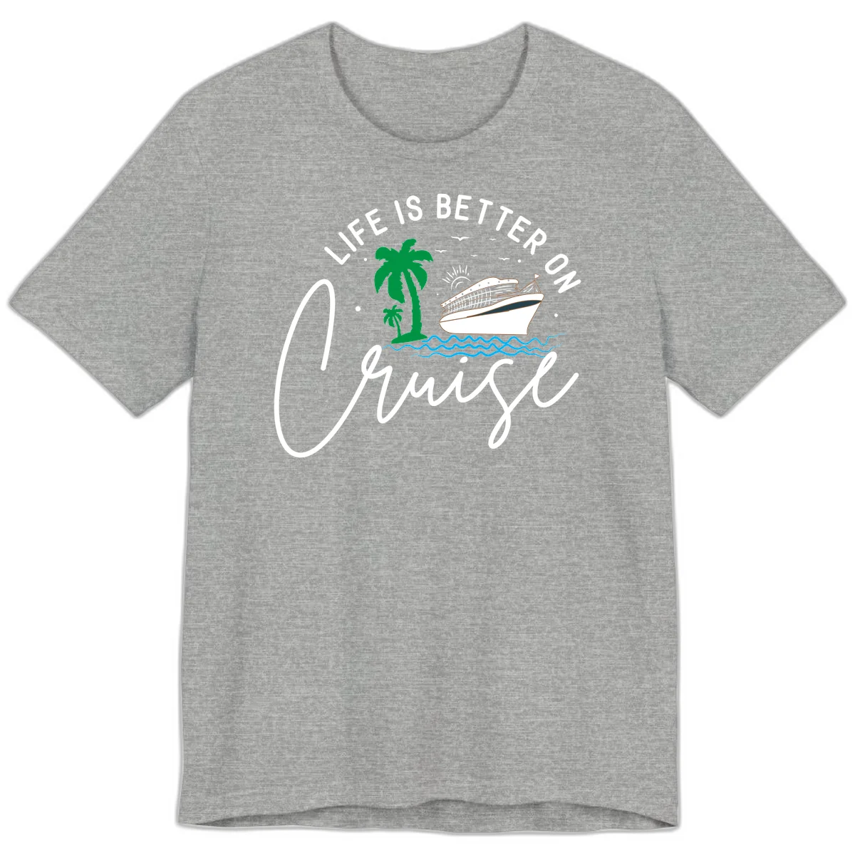 Life Is Better On Chill Premium T-Shirt in Athletic Heather