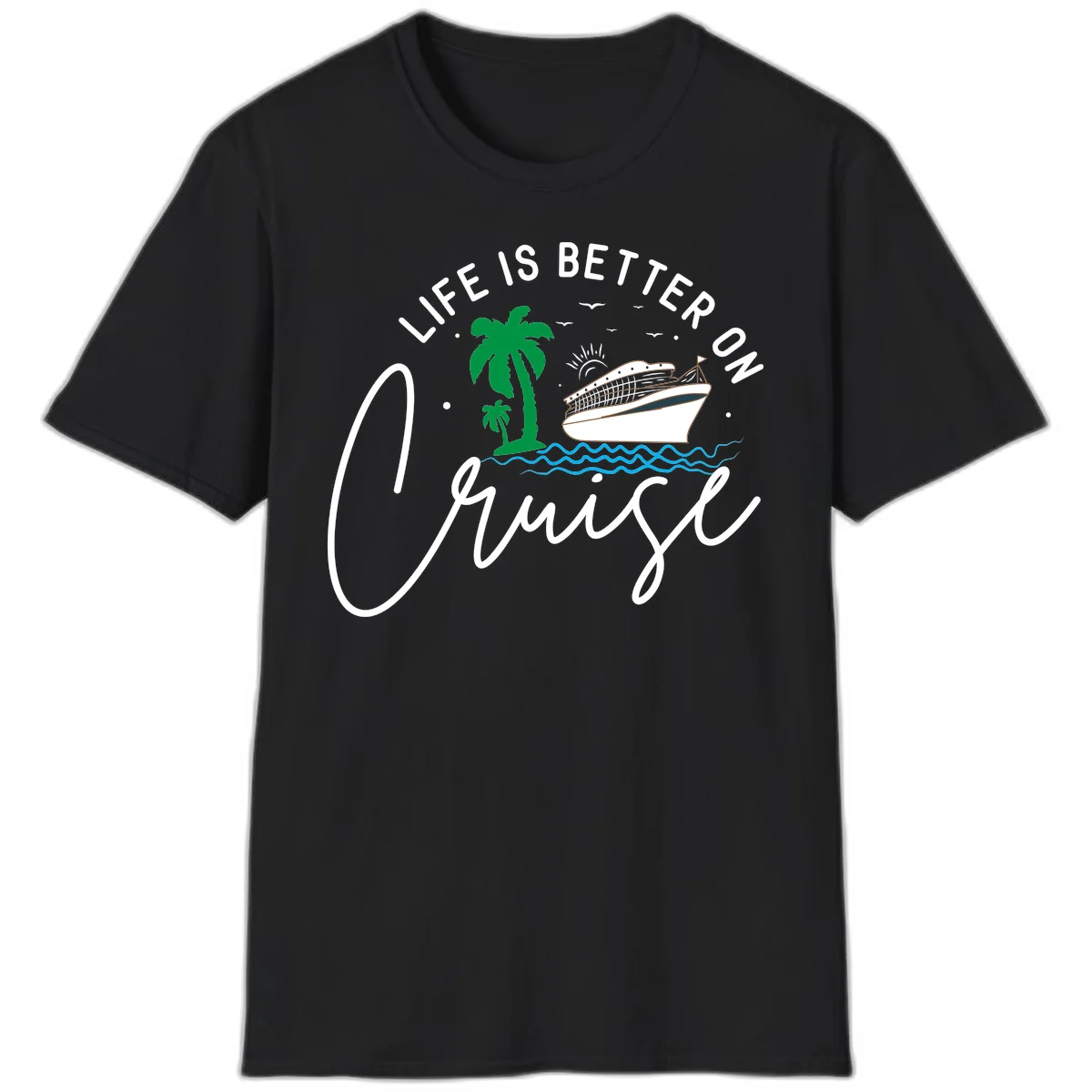 Life Is Better On Chill T-Shirt in Black