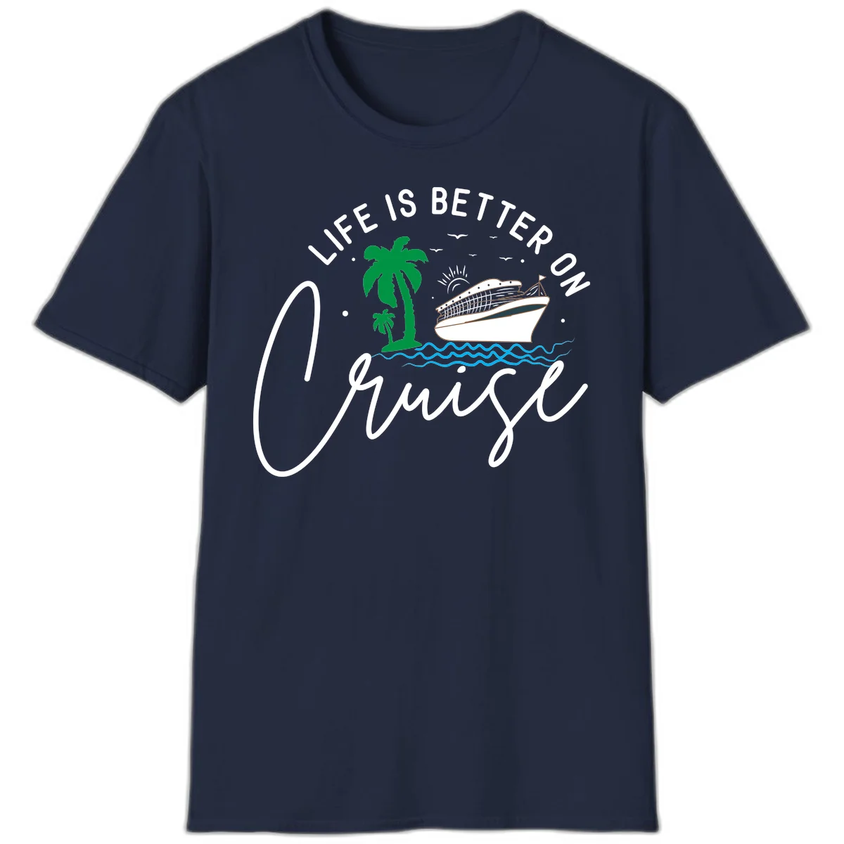 Life Is Better On Chill T-Shirt in Navy