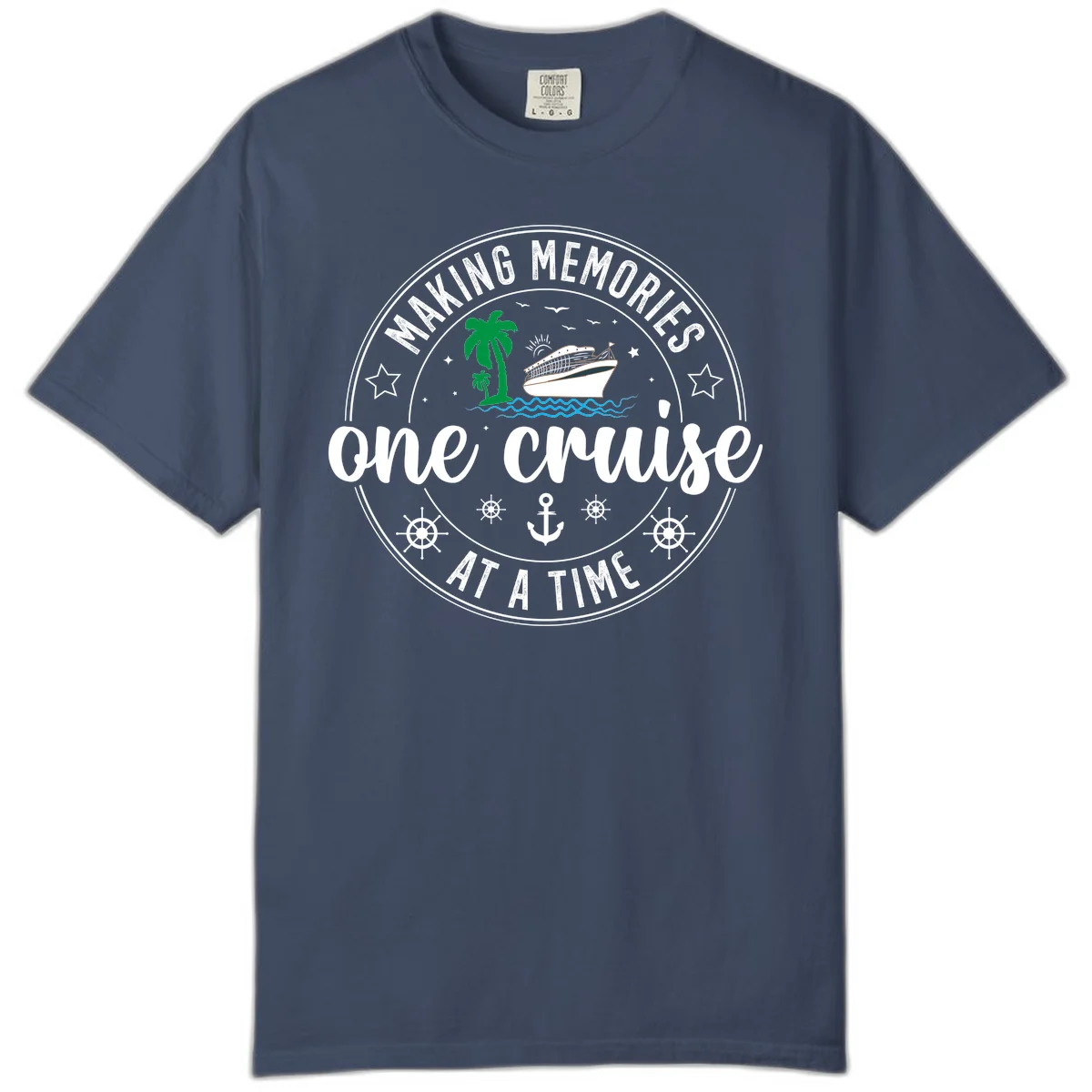 Making Memories One Cruise At A Time Comfort Color in Midnight
