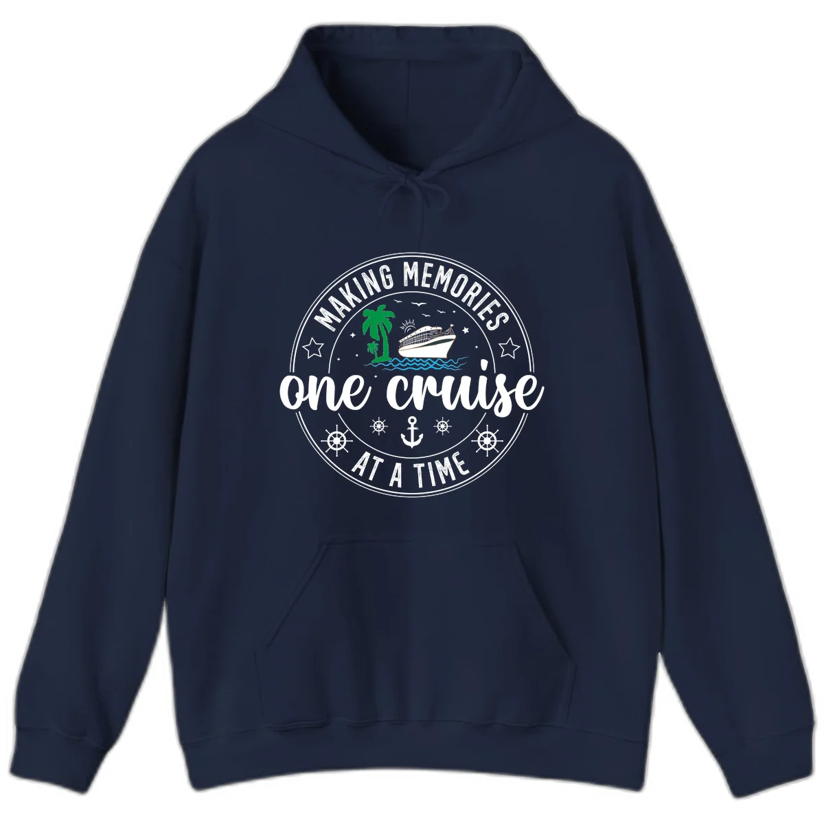 Making Memories One Cruise At A Time Hoodie in Navy