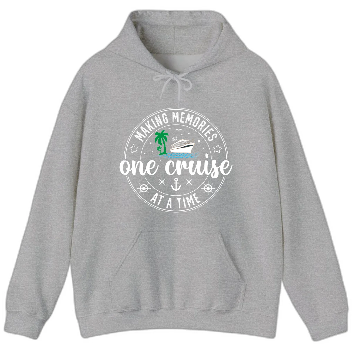 Making Memories One Cruise At A Time Hoodie in Sport Grey