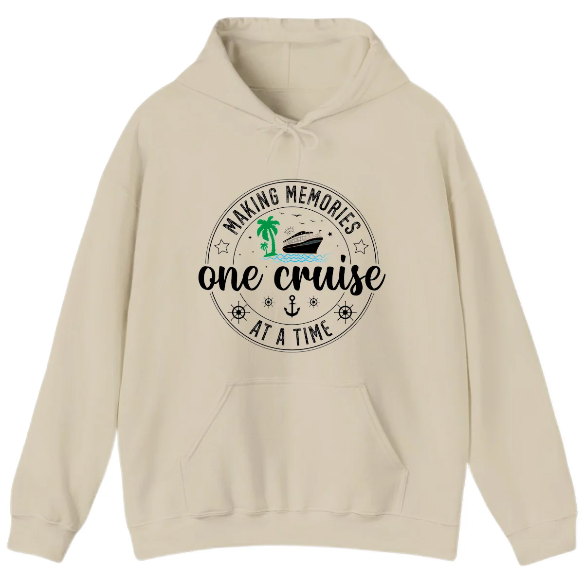 Making Memories One Cruise At A Time Hoodie in Sand