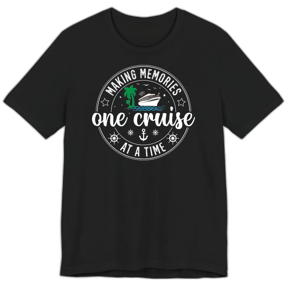 Making Memories One Cruise At A Time Premium T-Shirt in Black