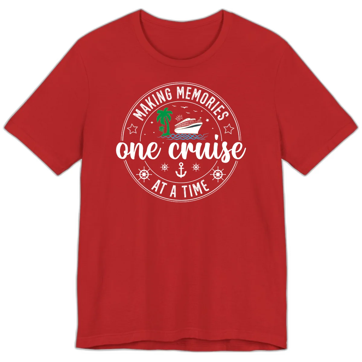Making Memories One Cruise At A Time Premium T-Shirt in Red