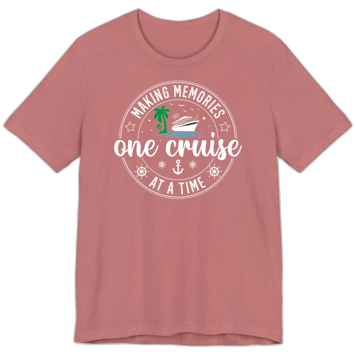Making Memories One Cruise At A Time Premium T-Shirt in Mauve