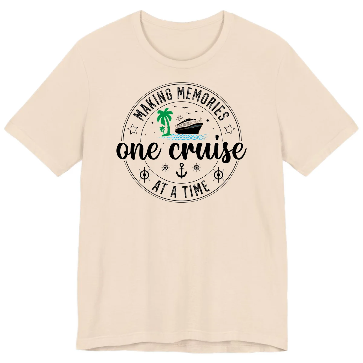 Making Memories One Cruise At A Time Premium T-Shirt in Soft Cream
