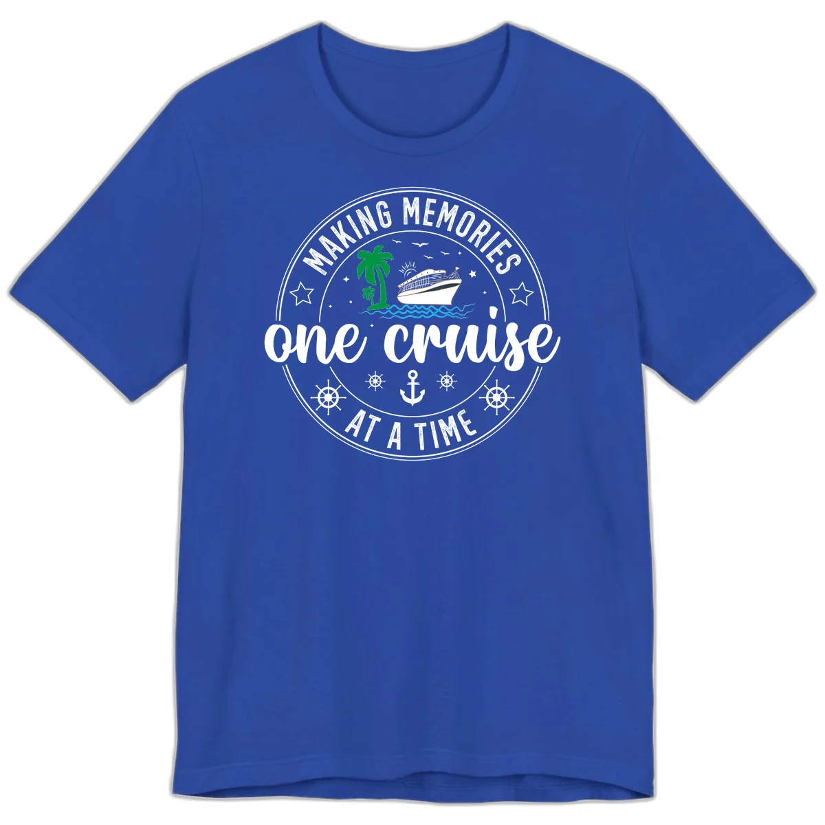 Making Memories One Cruise At A Time Premium T-Shirt in True Royal