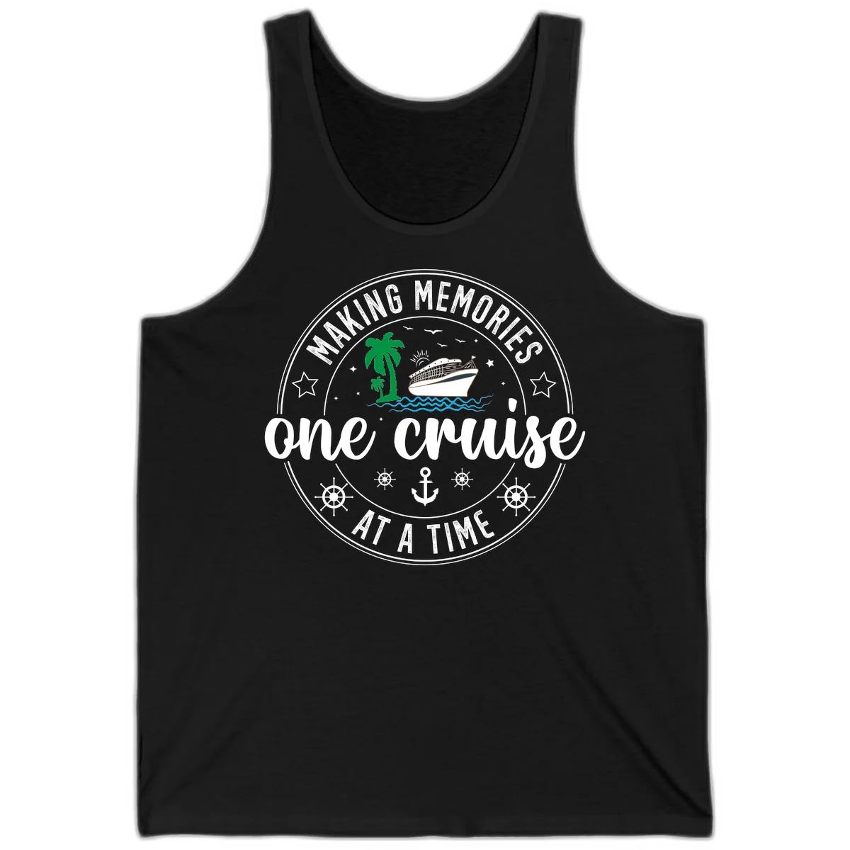 Making Memories One Cruise At A Time Tank in Black