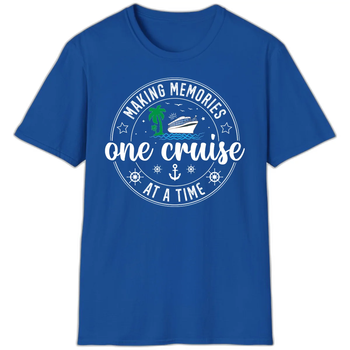 Making Memories One Cruise At A Time T-Shirt in Royal