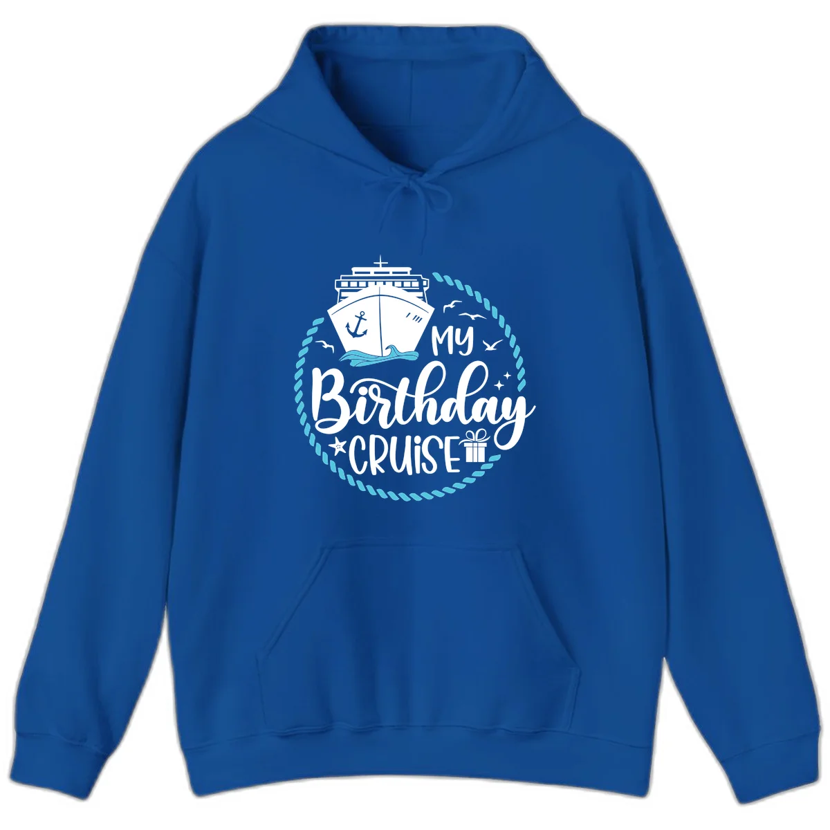 My Birthday Cruise Celebration Hoodie in Royal