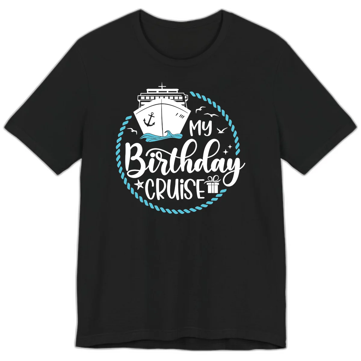 My Birthday Cruise Celebration Premium T-Shirt in Black