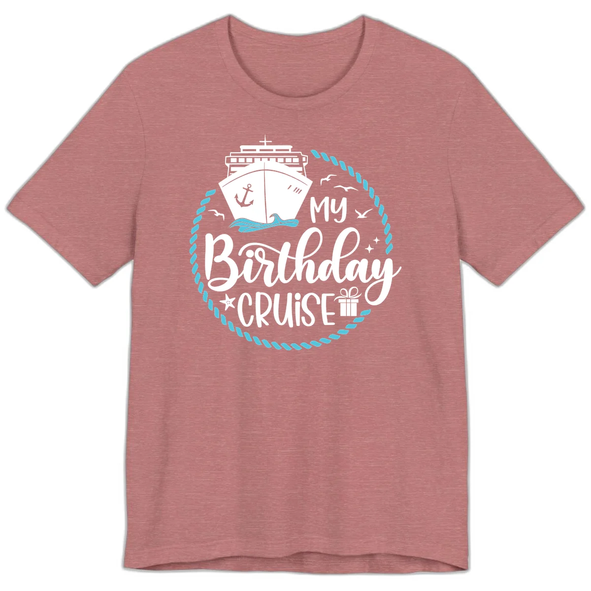 My Birthday Cruise Celebration Premium T-Shirt in Heather Mauve