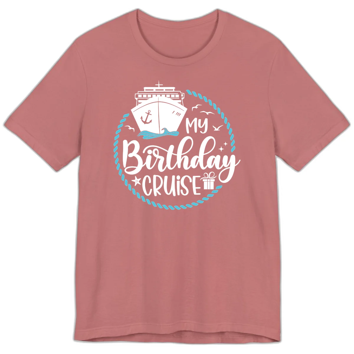 My Birthday Cruise Celebration Premium T-Shirt in Mauve