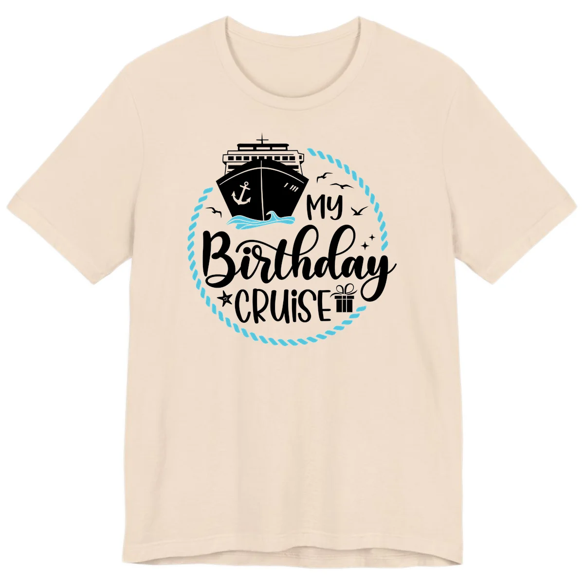 My Birthday Cruise Celebration Premium T-Shirt in Soft Cream