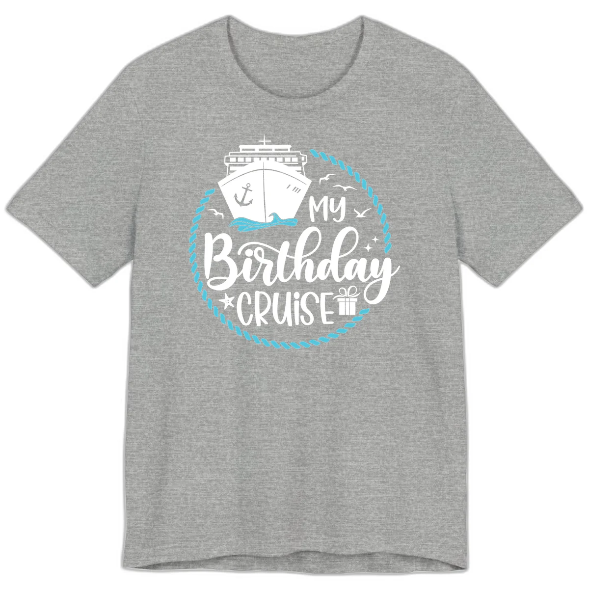 My Birthday Cruise Celebration Premium T-Shirt in Athletic Heather