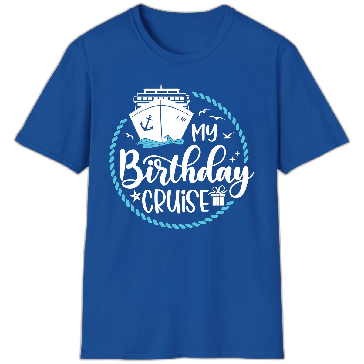 My Birthday Cruise Celebration T-Shirt for Your Voyage in Royal