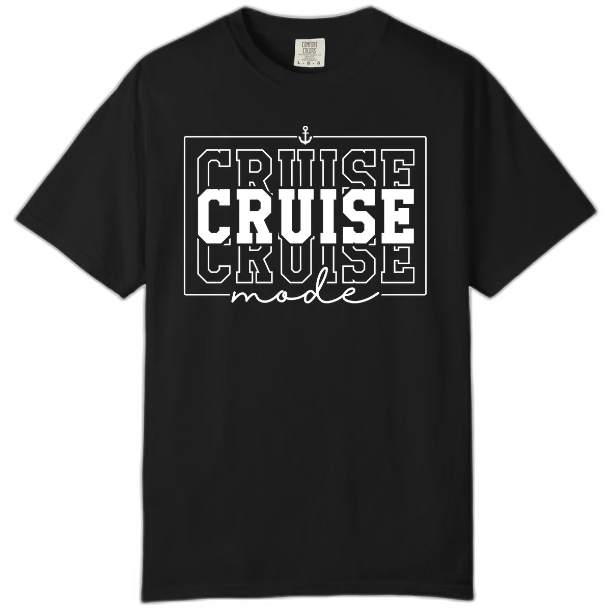 Cruise Mode Anchor Nautical Design Comfort Color in Black