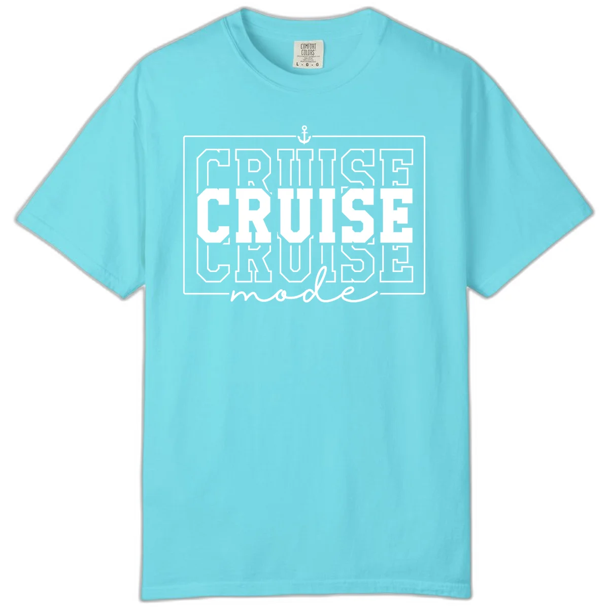 Cruise Mode Anchor Nautical Design Comfort Color in Lagoon Blue