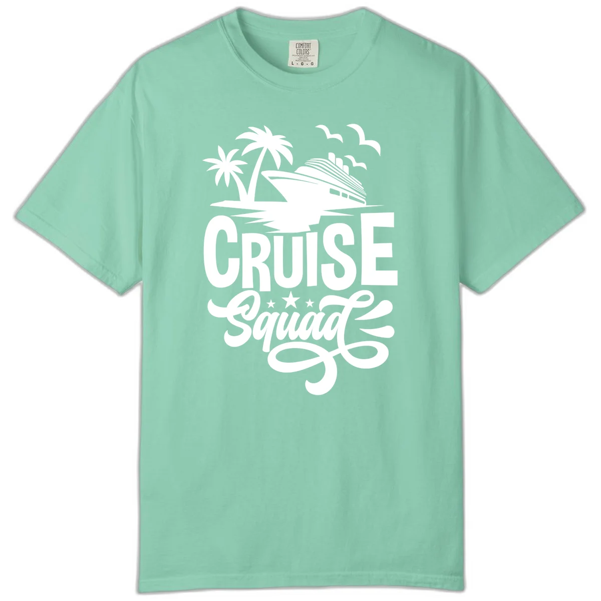 Cruise Squad Goals Comfort Color in Island Reef