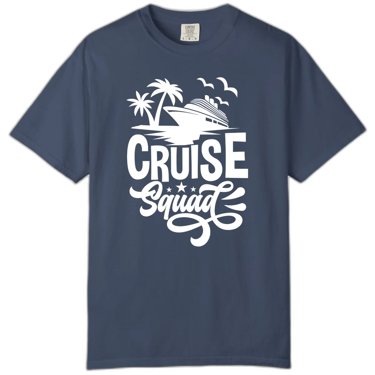 Cruise Squad Goals Comfort Color in Midnight