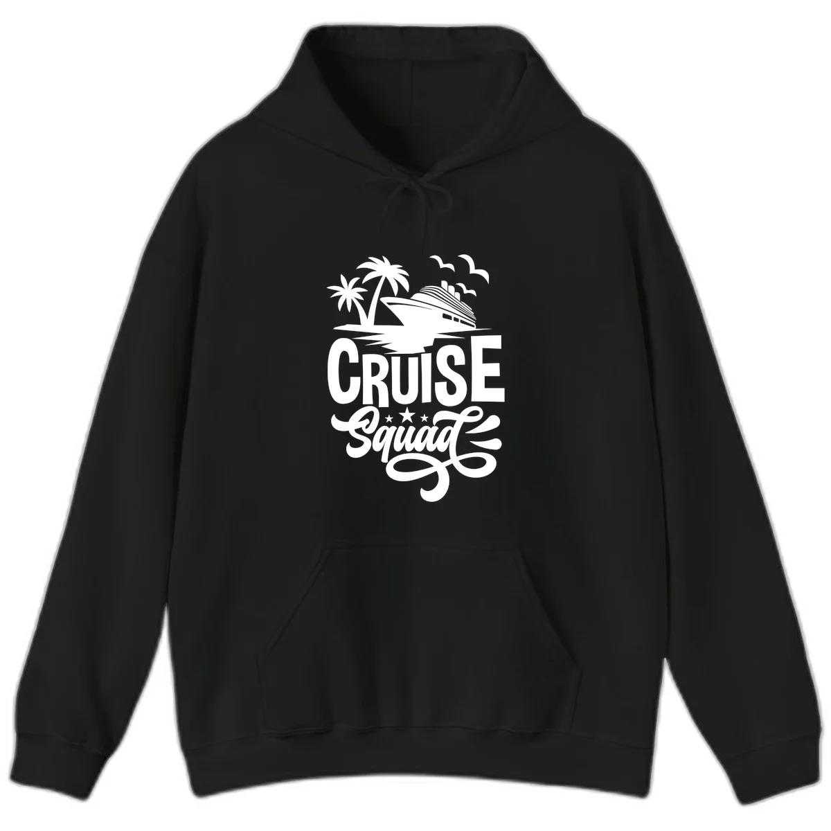 Cruise Squad Goals Hoodie in Black
