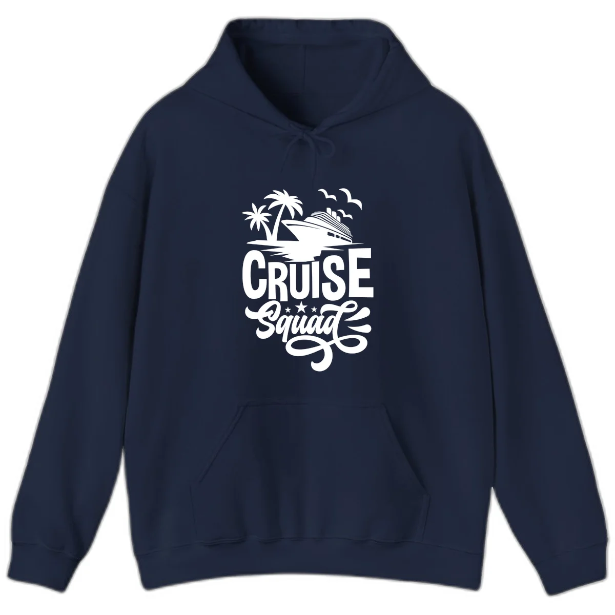 Cruise Squad Goals Hoodie in Navy