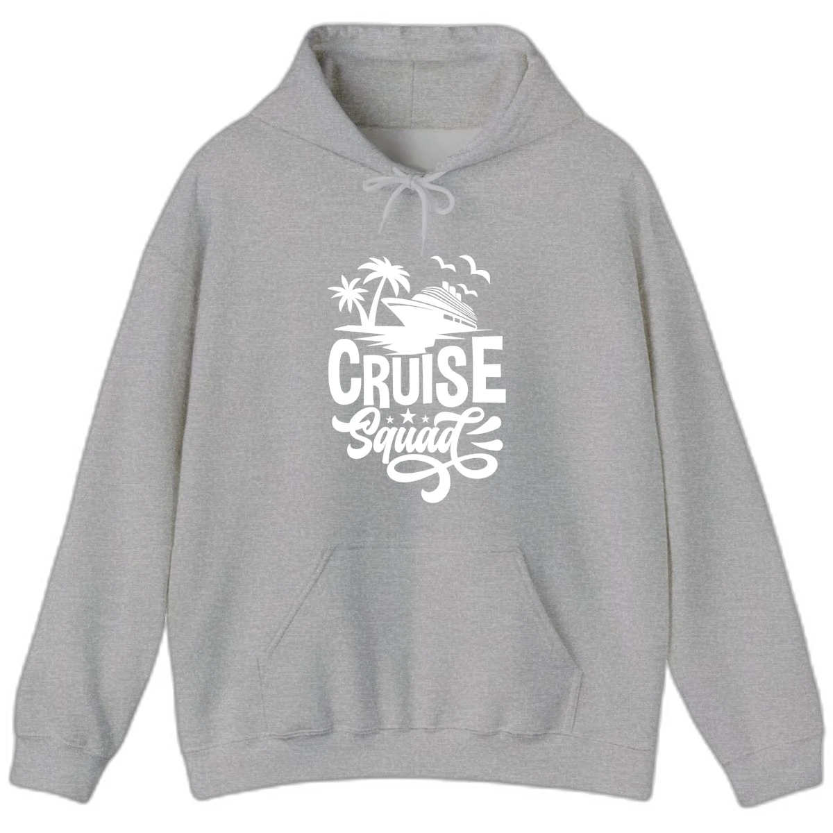 Cruise Squad Goals Hoodie in Sport Grey