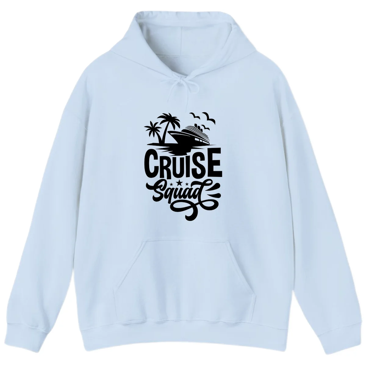 Cruise Squad Goals Hoodie in Light Blue