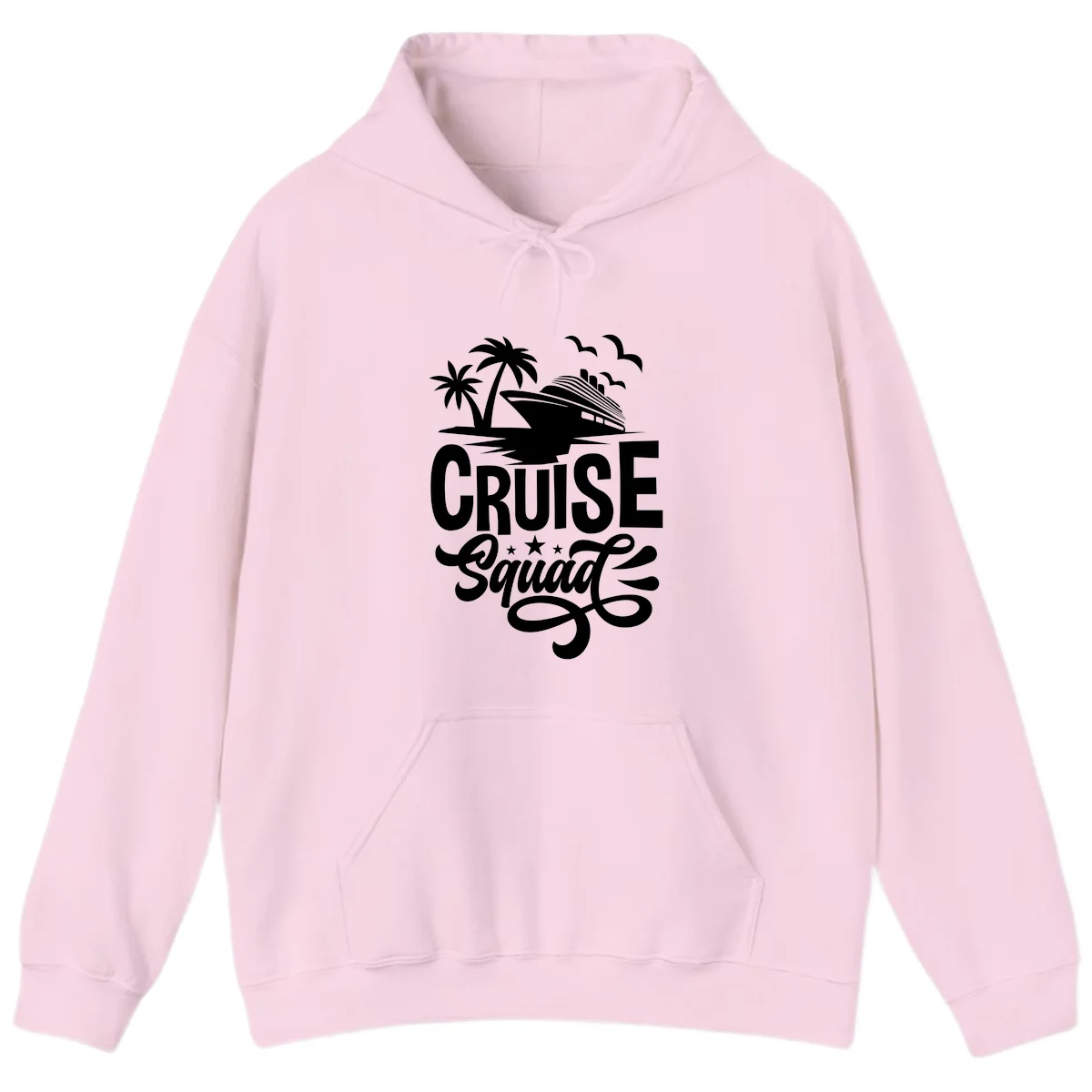 Cruise Squad Goals Hoodie in Light Pink