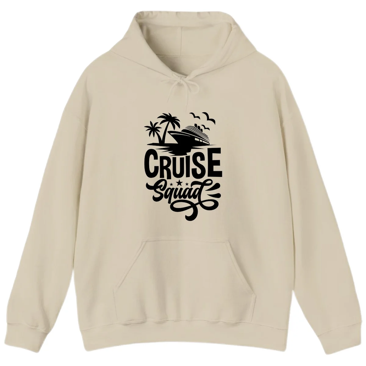 Cruise Squad Goals Hoodie in Sand