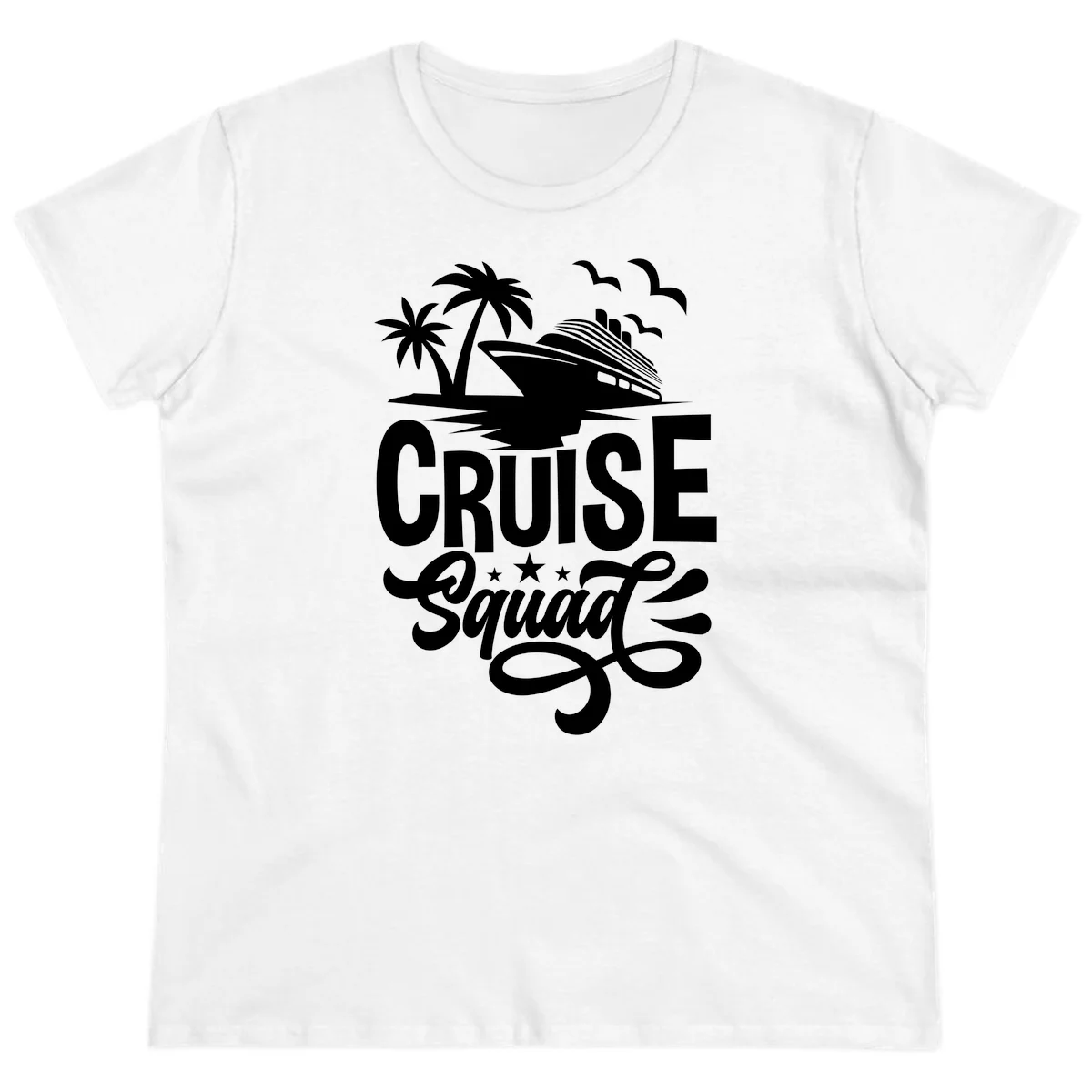 Cruise Squad Goals Ladies Tee in White