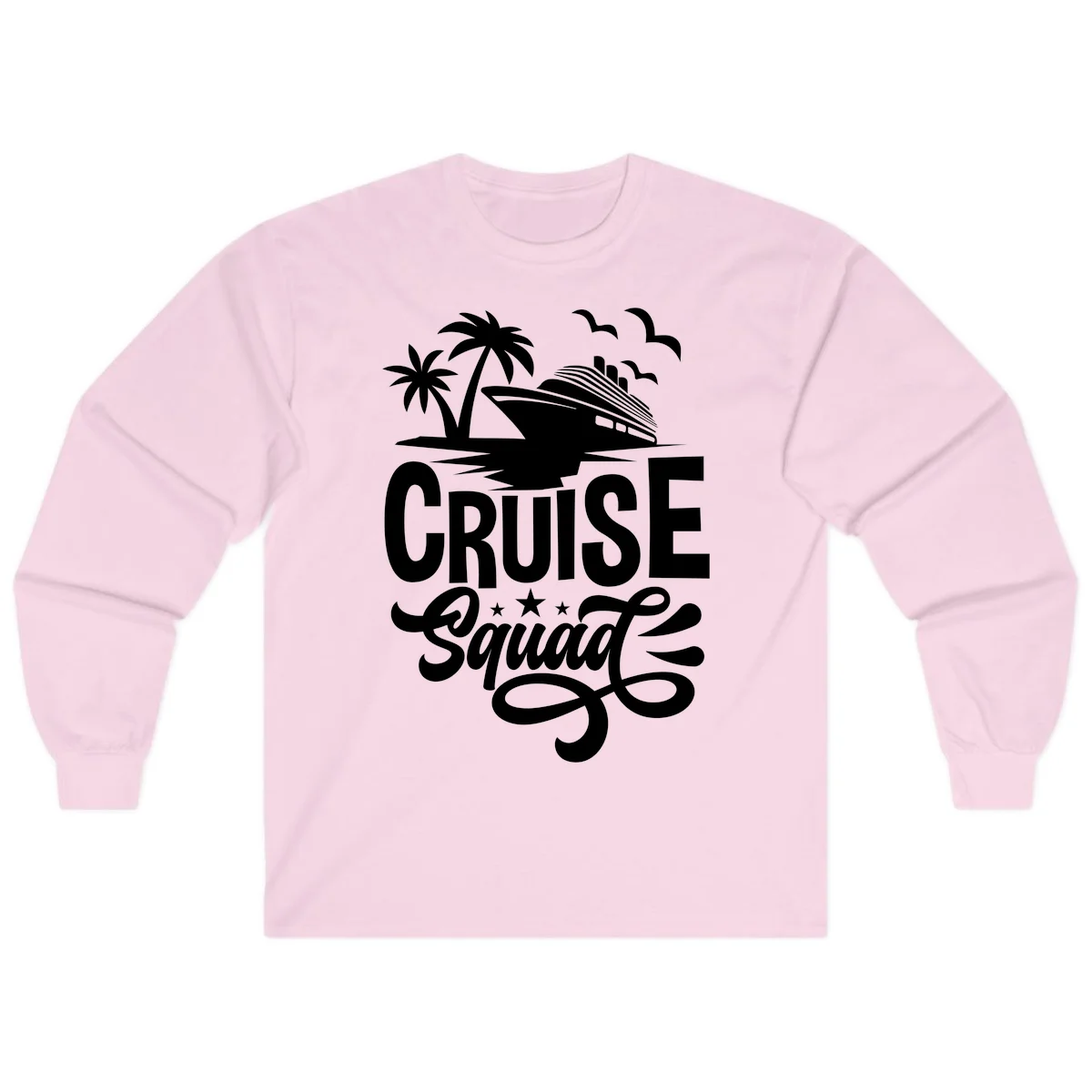 Cruise Squad Goals Long Sleeve in Light Pink