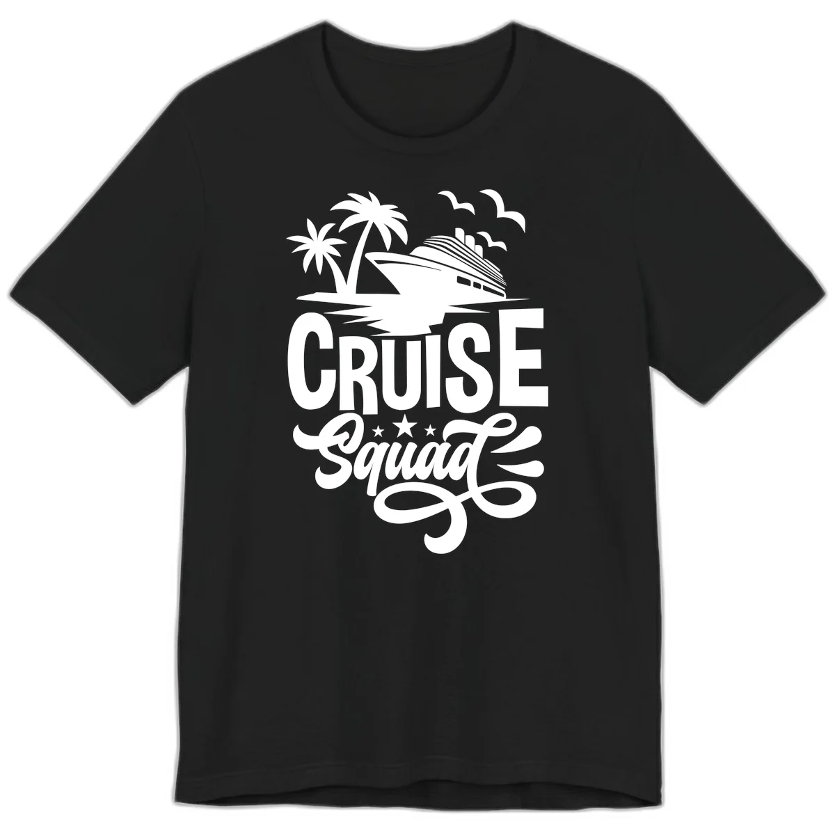 Cruise Squad Goals Premium T-Shirt in Black